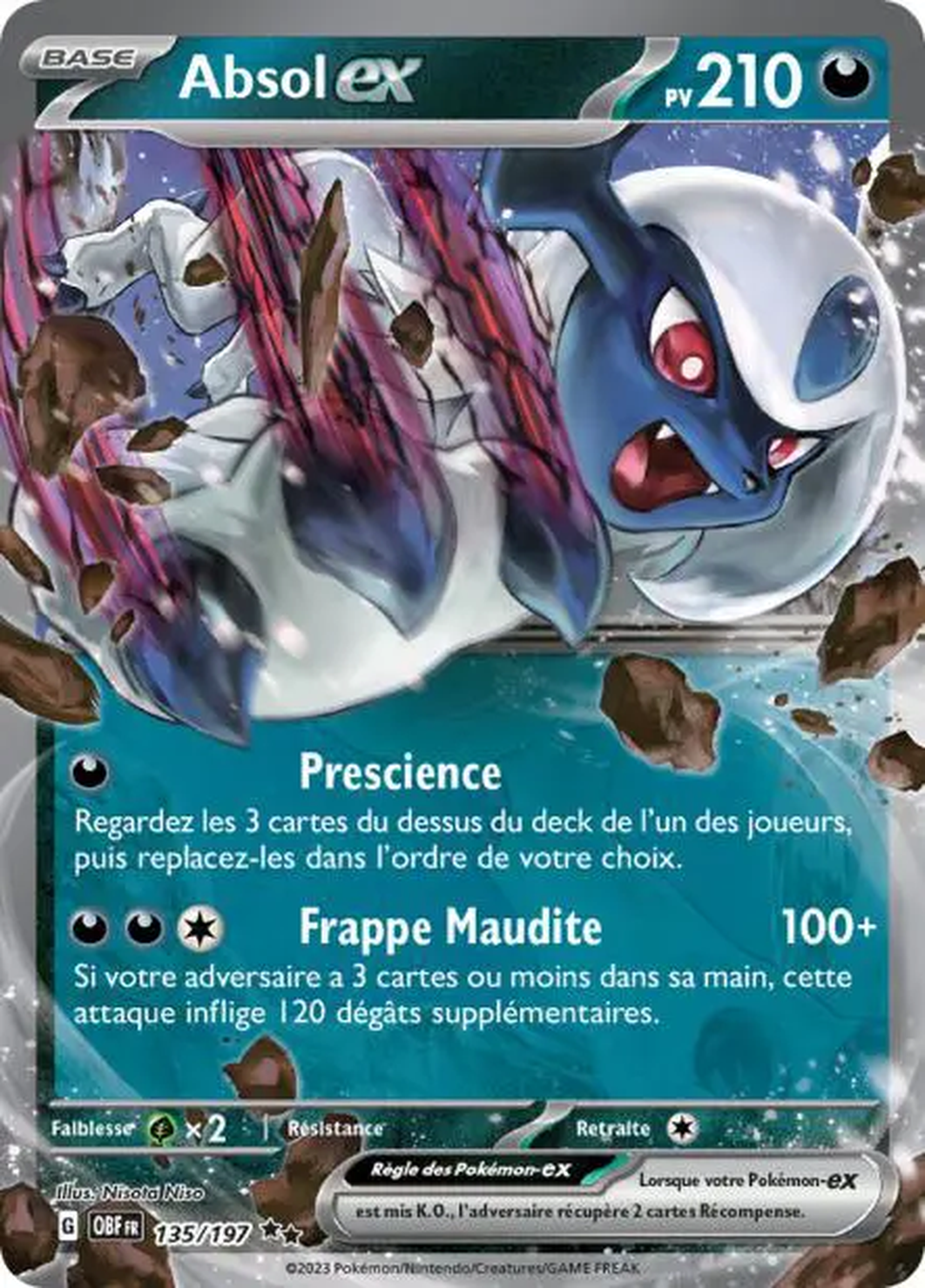 Absol ex 135/197 – EV Flammes Obsidiennes
