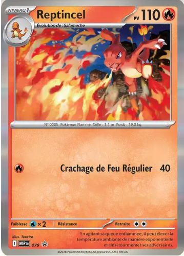 MEP Black Star Promos reptincel 079 Reverse Holo Comos Mega-Evolution