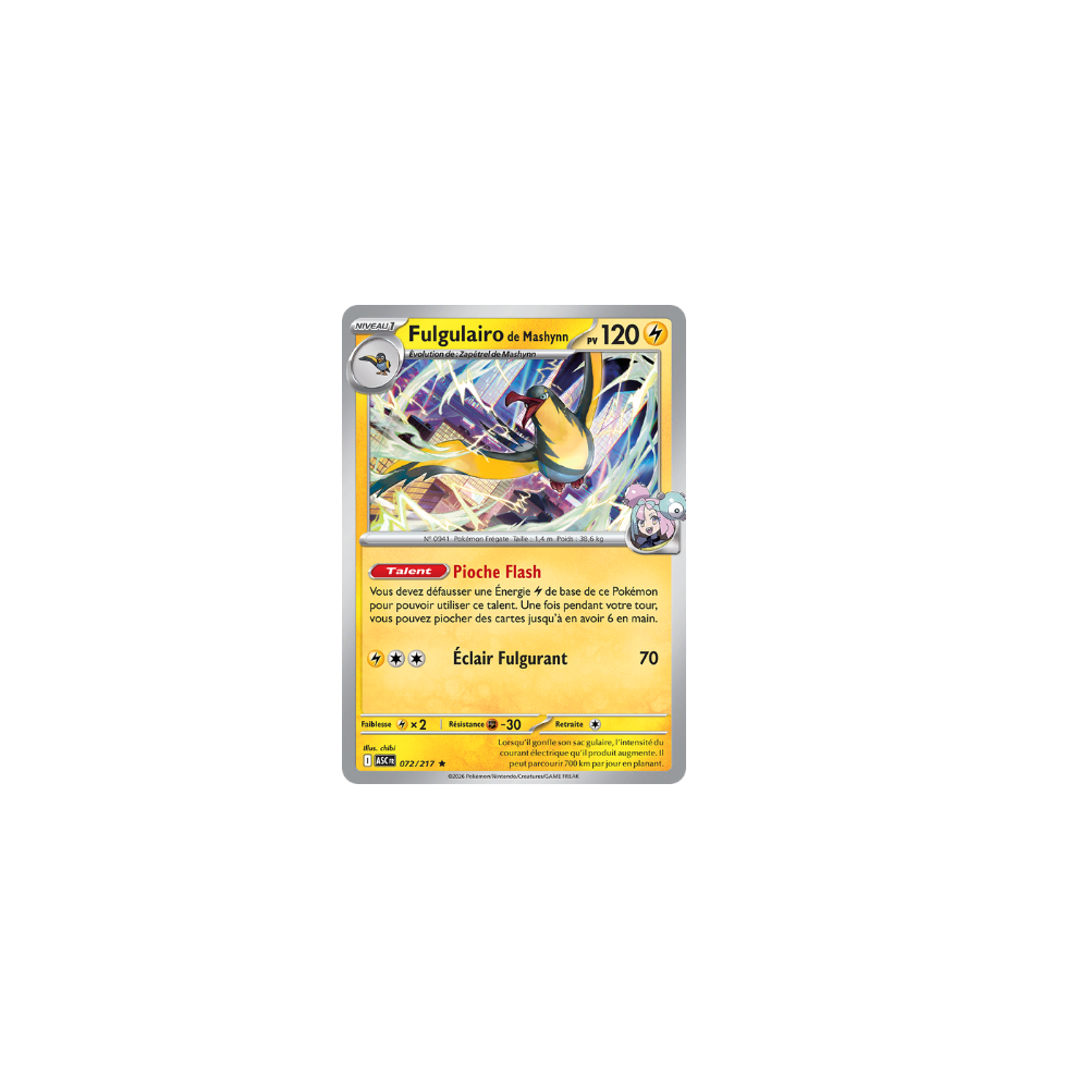 Fulgulairo de Mashynn 072/217 (Holo) – Méga-Évolution Héros Transcendants