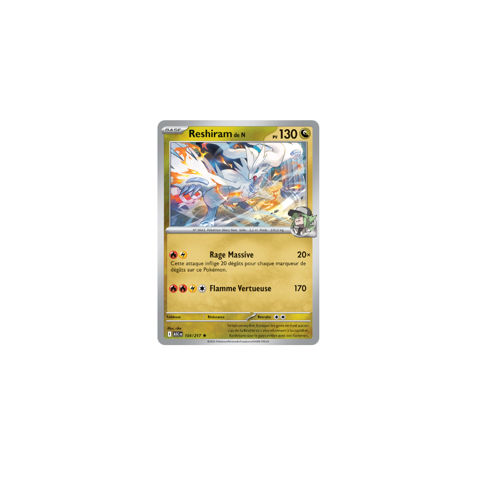 Reshiram de N 116/159 –(Holo) EV Aventures Ensemble
