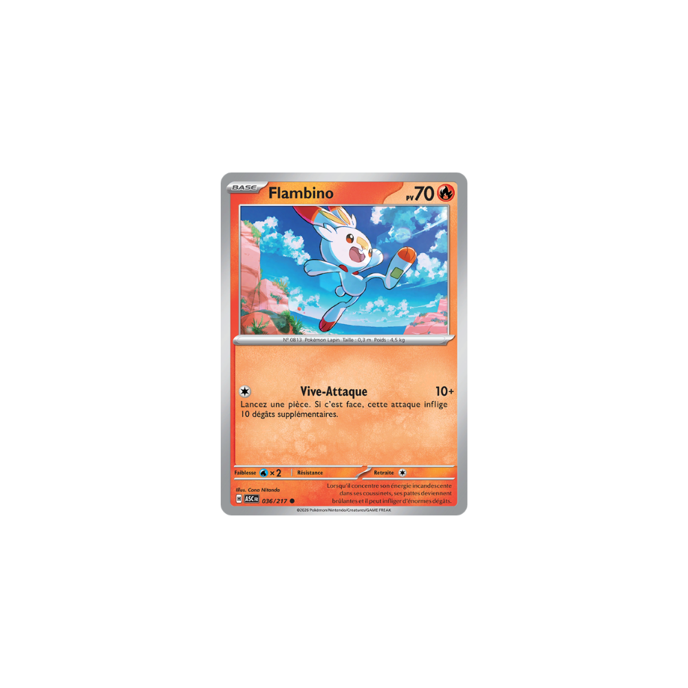 Flambino 036/217 (Reverse Énergie) – Méga-Évolution Héros Transcendants