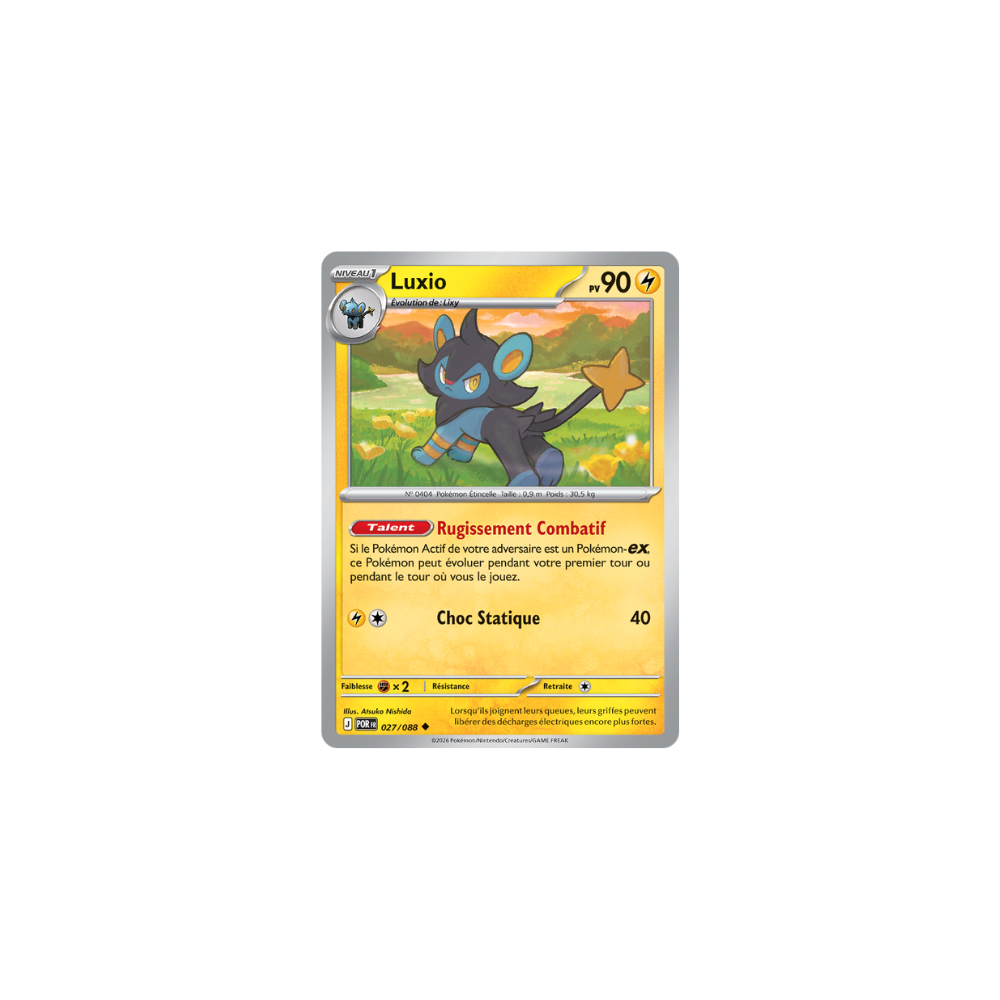 Luxio 027/088 (Reverse) – Méga-Évolution Équilibre Parfait