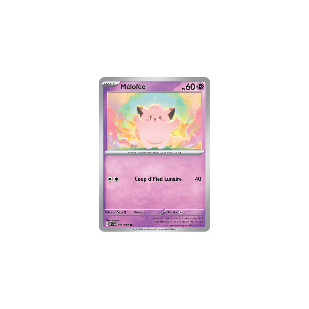 Mélofée 074/217 (Reverse Pokéball) – Méga-Évolution Héros Transcendants