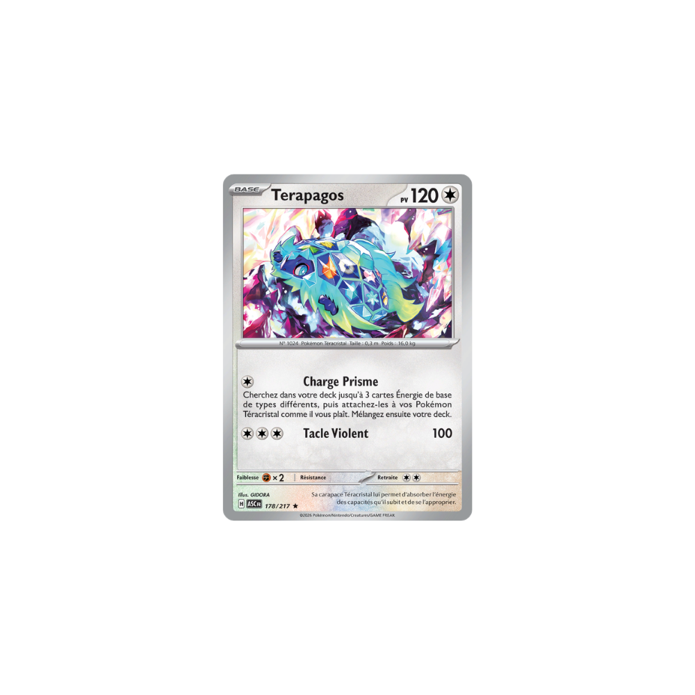 Terapagos 178/217 (Reverse Pokéball) – Méga-Évolution Héros Transcendants