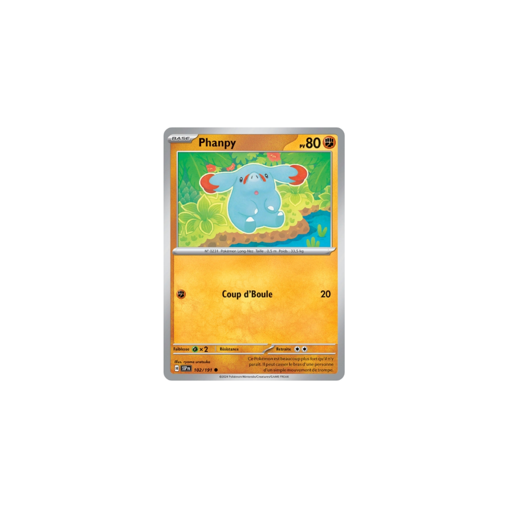 Phanpy 102/191 (Reverse Holo) – EV Étincelles Déferlantes