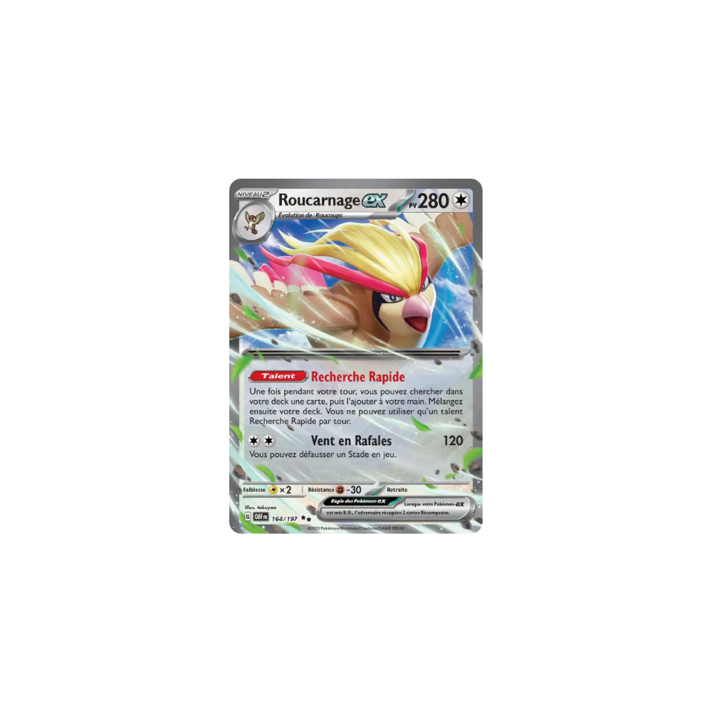 Roucarnage ex 164/197 – EV Flammes Obsidiennes