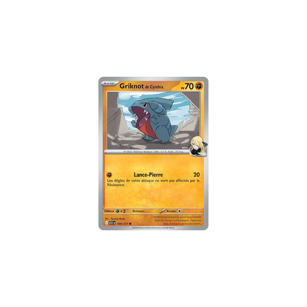 Griknot de Cynthia 109/217 – Méga-Évolution Héros Transcendants