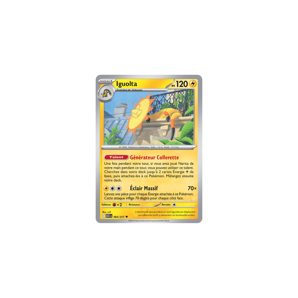 Iguolta 064/217 (Reverse Pokéball)– Méga-Évolution Héros Transcendants