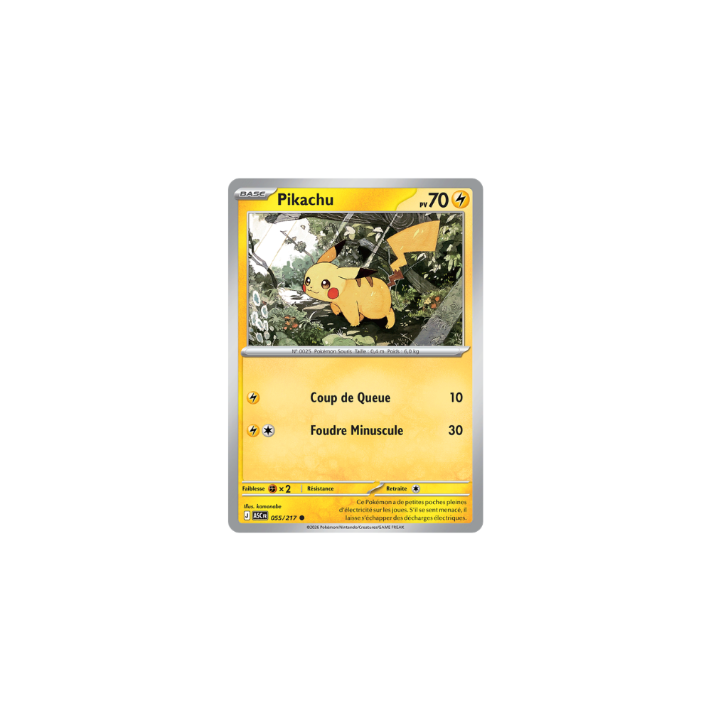 Pikachu 055/217 – Méga-Évolution Héros Transcendants