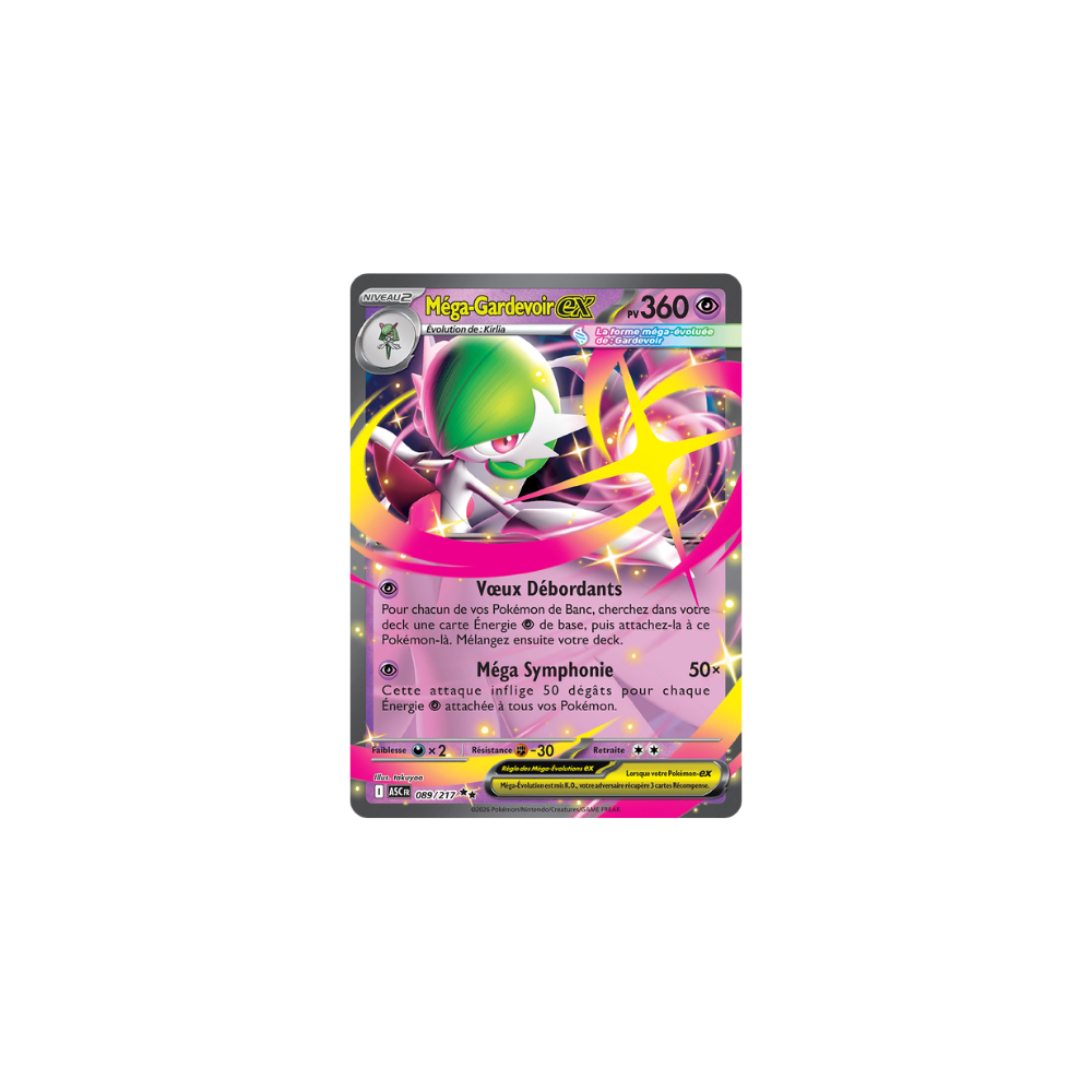 Méga-Gardevoir ex 089/217 – Méga-Évolution Héros Transcendants