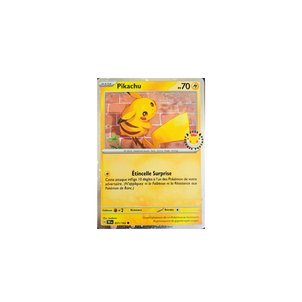 Pikachu Holo 30 ans – Promo EV – SVPFR 051/162