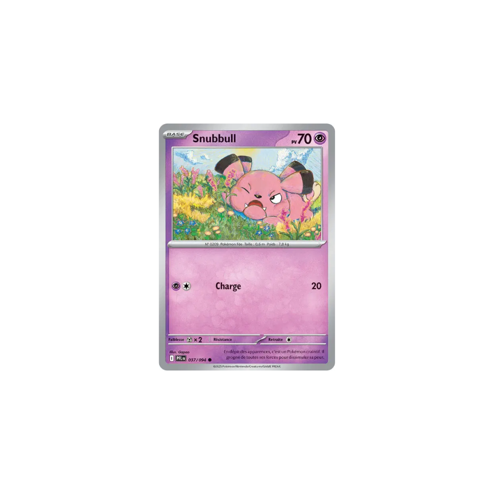 Snubbull 037/094 (Reverse) – Méga-Évolution Flammes Fantasmagoriques