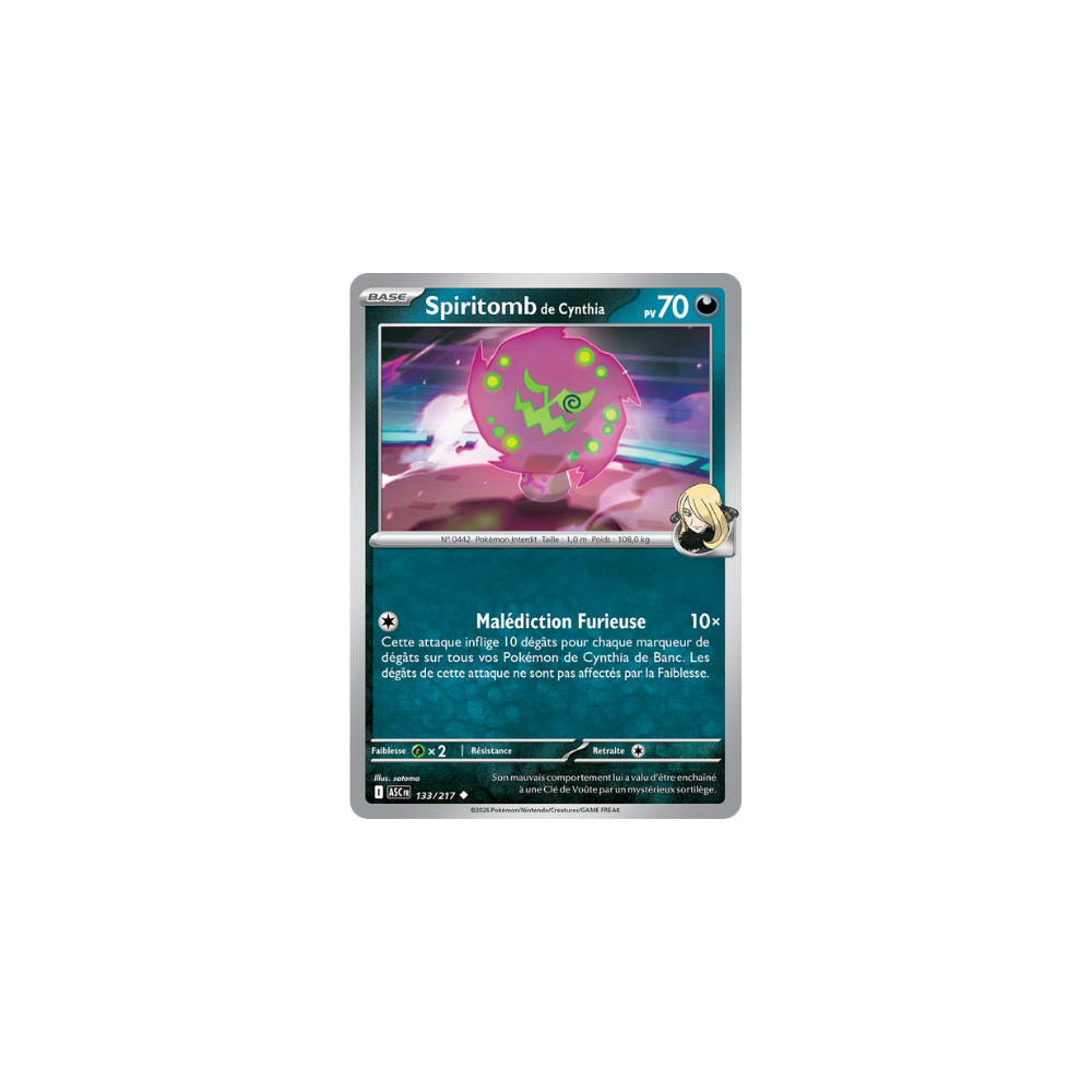 Spiritomb de Cynthia 133/217 – Méga-Évolution Héros Transcendants