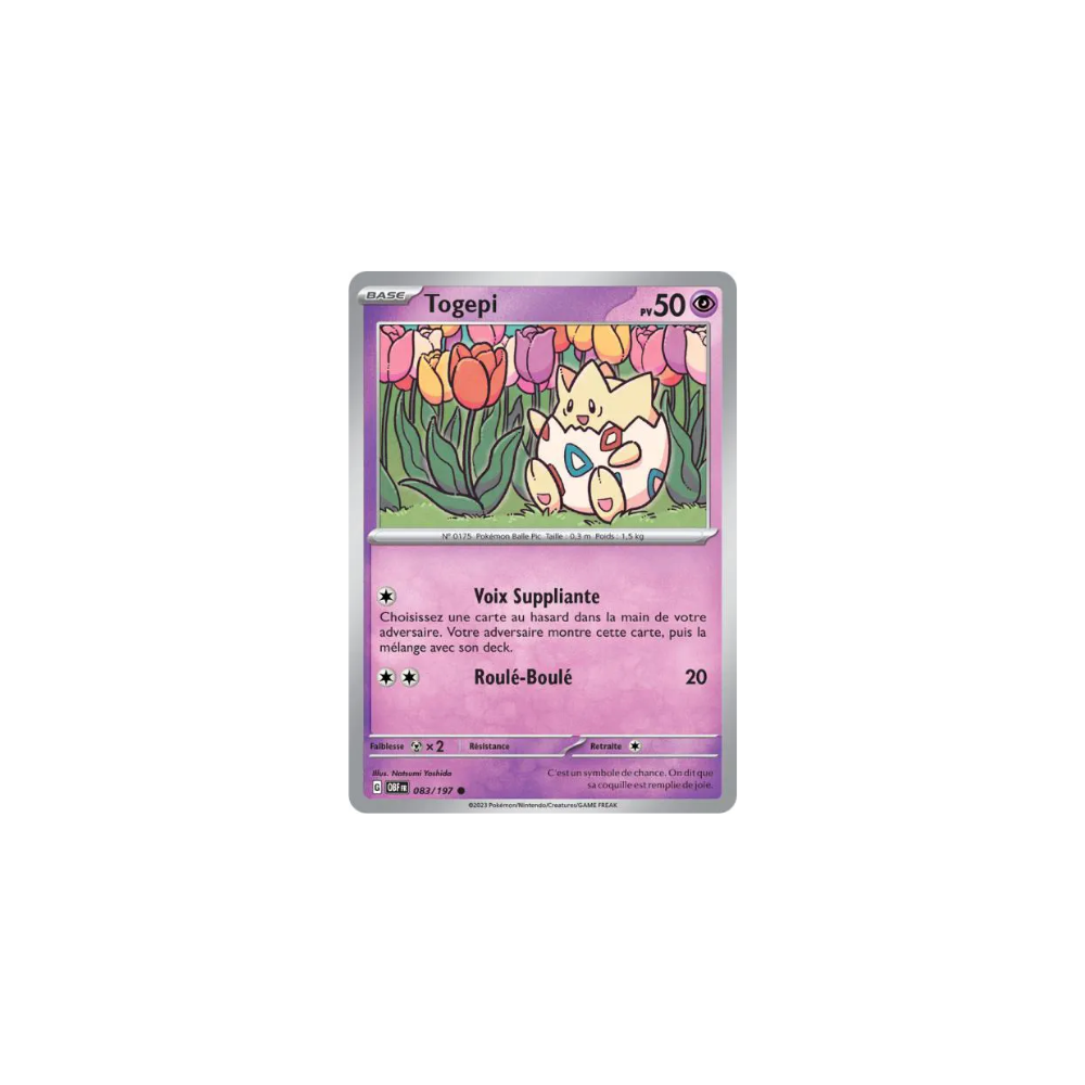 Togepi 083/197 – EV Flammes Obsidiennes