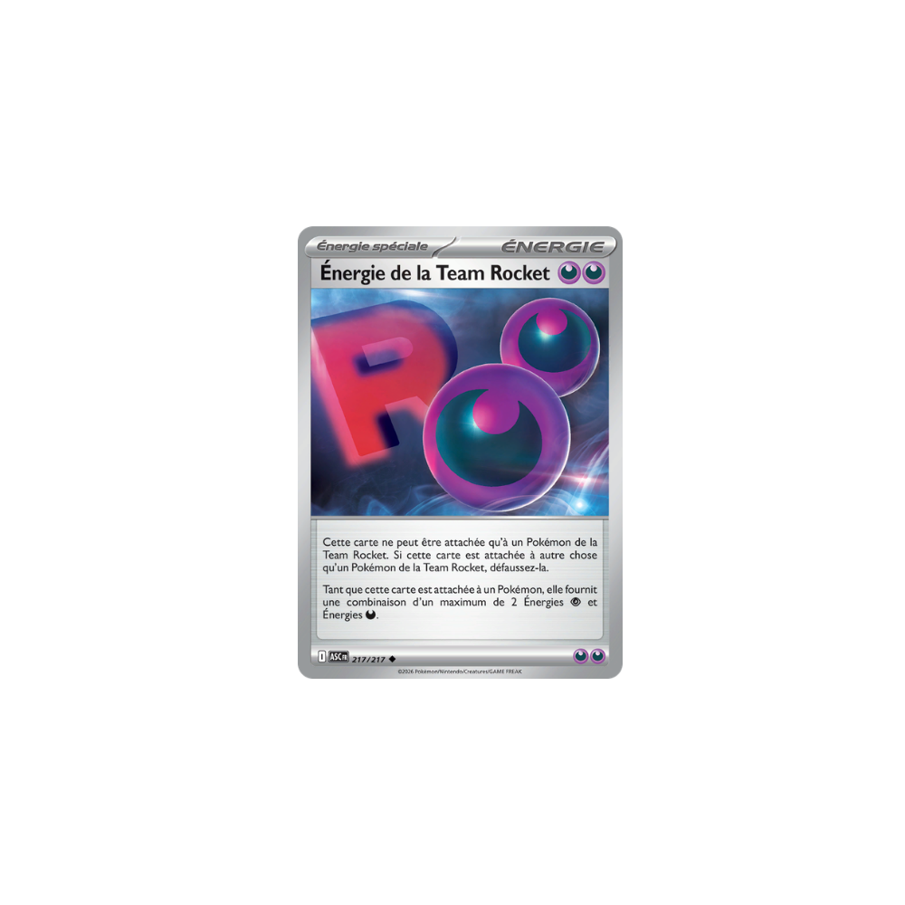 Énergie de la Team Rocket 217/217 – Méga-Évolution Héros Transcendants