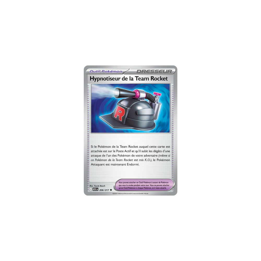 Hypnotiseur de la Team Rocket 206/217 – Méga-Évolution Héros Transcendants