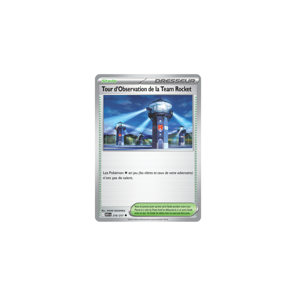 Tour d’Observation de la Team Rocket 210/217 – Méga-Évolution Héros Transcendants