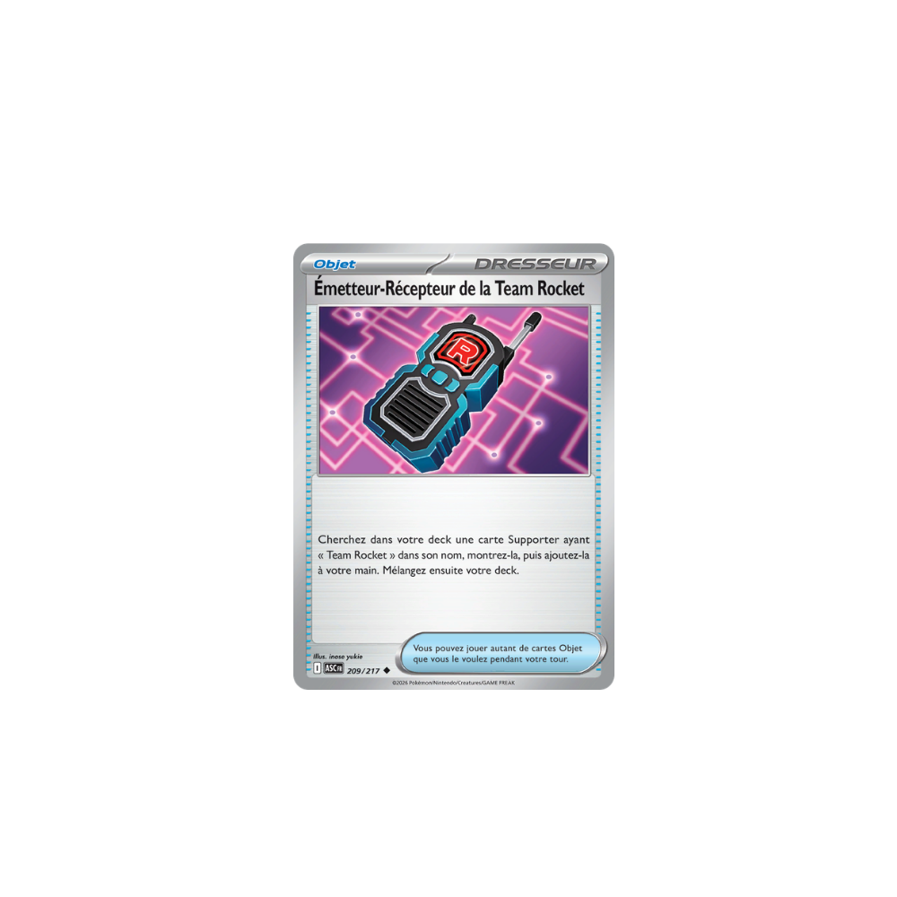 Émetteur-Récepteur de la Team Rocket 209/217 – Méga-Évolution Héros Transcendants