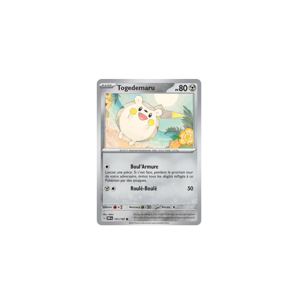 Togedemaru 151/197 – EV Flammes Obsidiennes