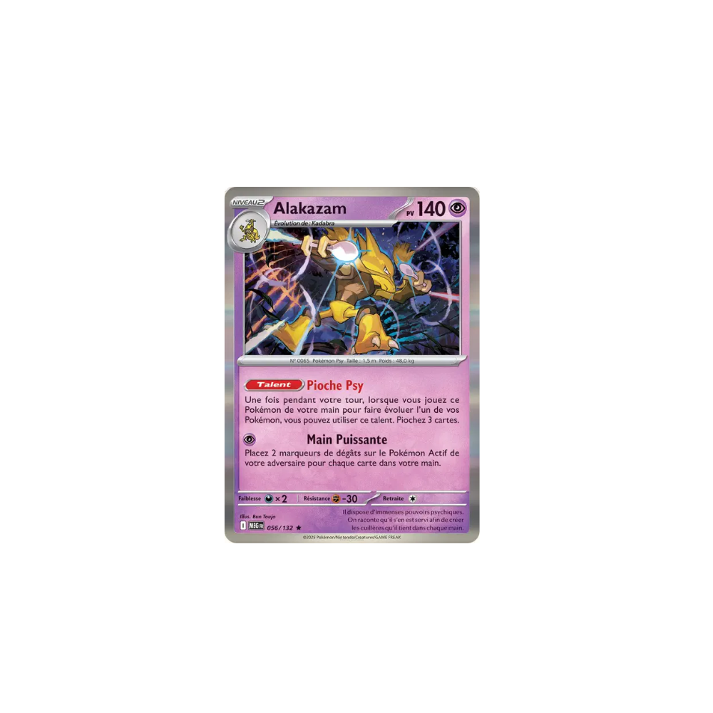 Alakazam 056/132 (Reverse) – Méga-Évolution