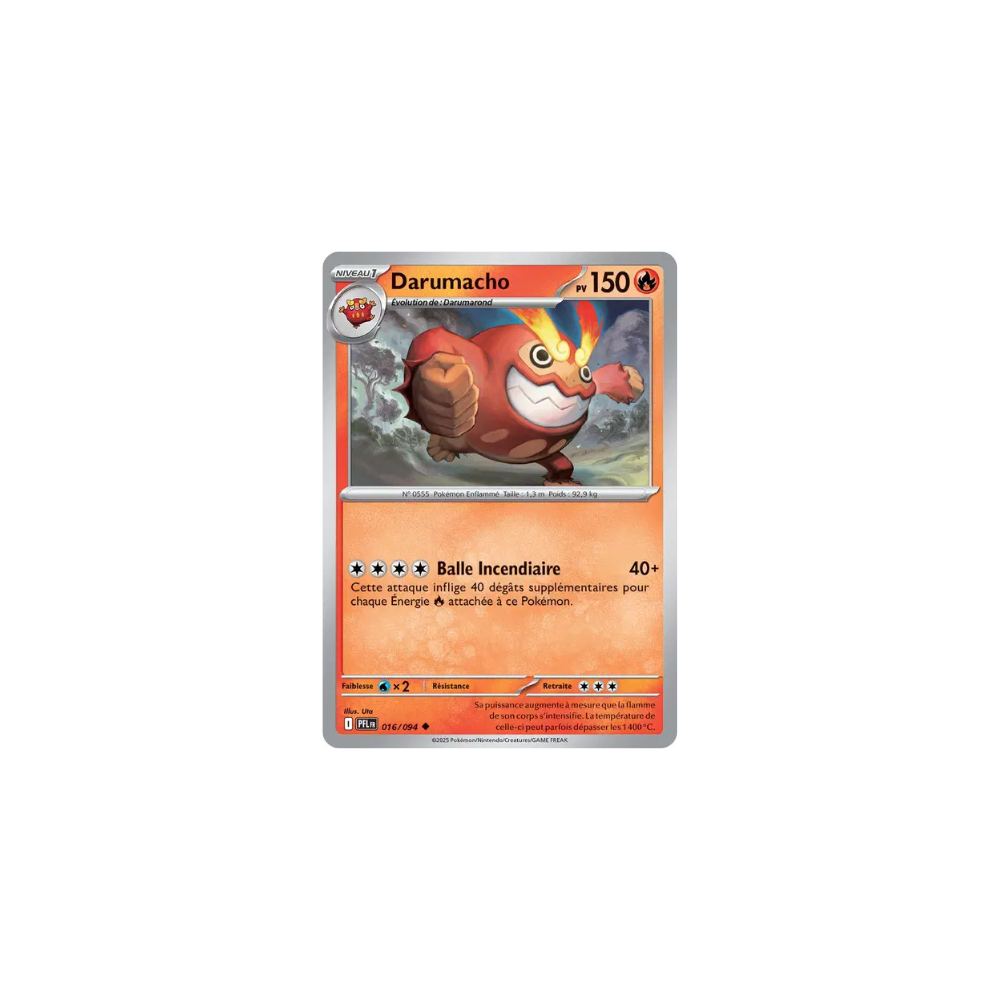 Darumacho 016/094 (Reverse) – Méga-Évolution Flammes Fantasmagoriques