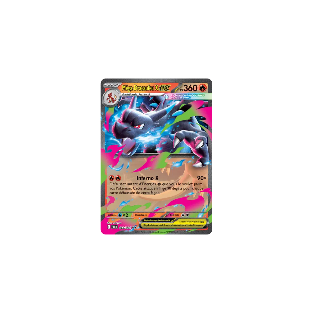 Méga-Dracaufeu X ex 013/094 – Méga-Évolution Flammes Fantasmagoriques