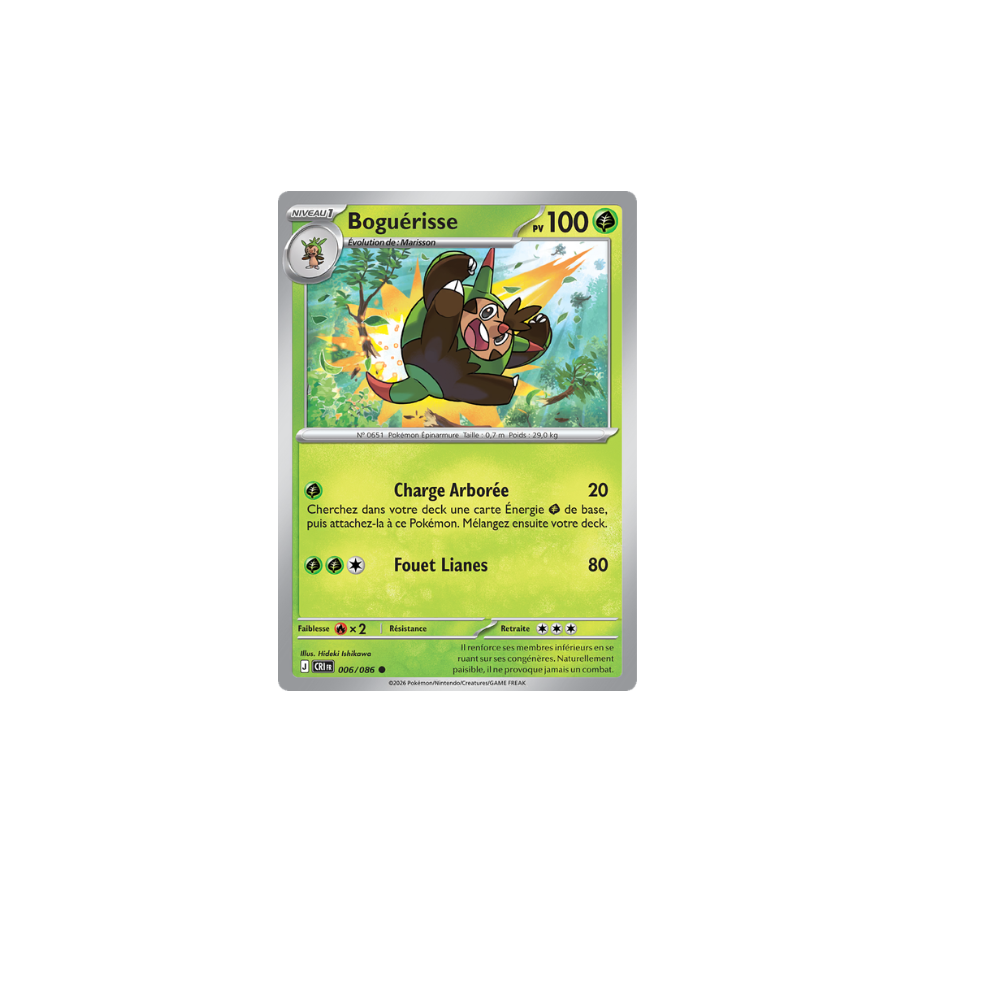 Boguérisse 006/086 (reverse) Méga-Évolution Chaos Ascendant