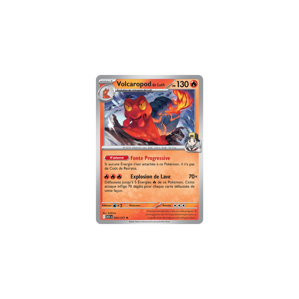 Volcaropod de Luth 024/217 (Reverse Pokéball) – Méga-Évolution Héros Transcendants