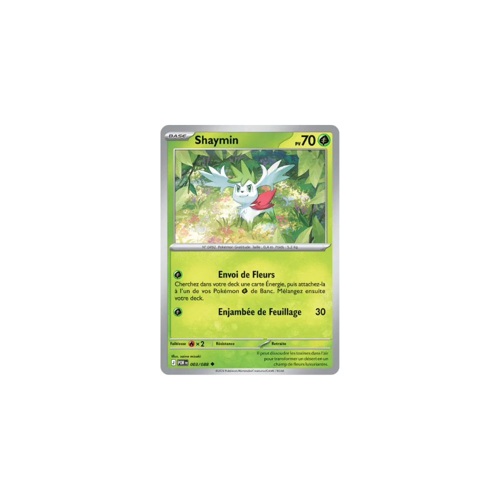 Shaymin 003/088 (Reverse) – Méga-Évolution Équilibre Parfait