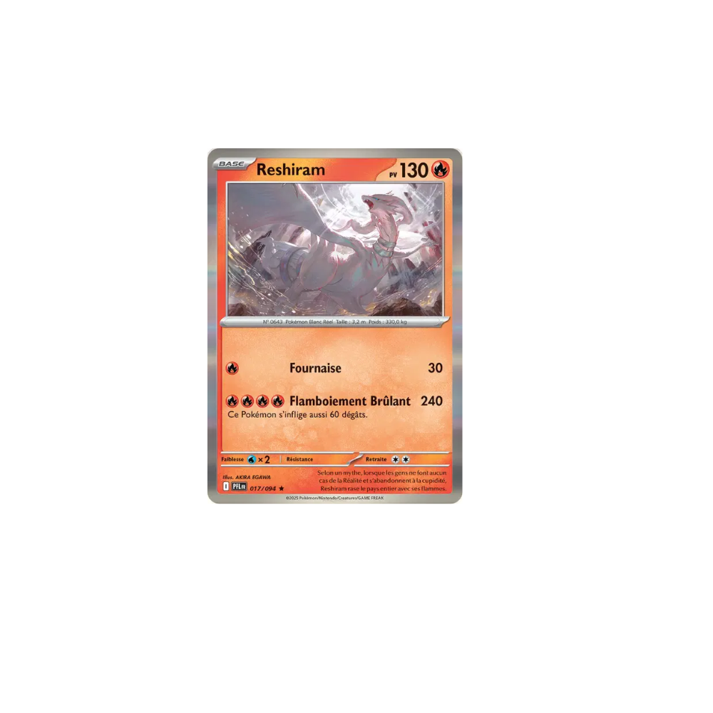 Reshiram 017/094 (Reverse) – Méga-Évolution Flammes Fantasmagoriques