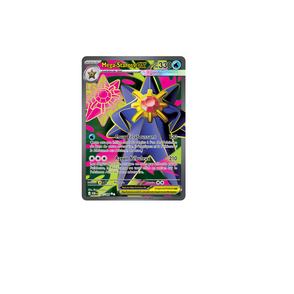 Méga-Staross ex 102/088 – Méga-Évolution Équilibre Parfait