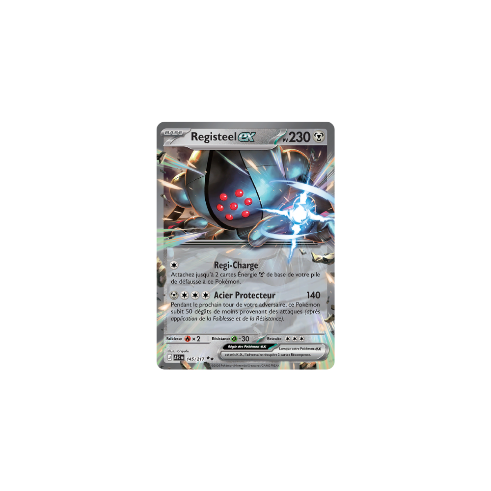 Registeel ex 145/217 – Méga-Évolution Héros Transcendants