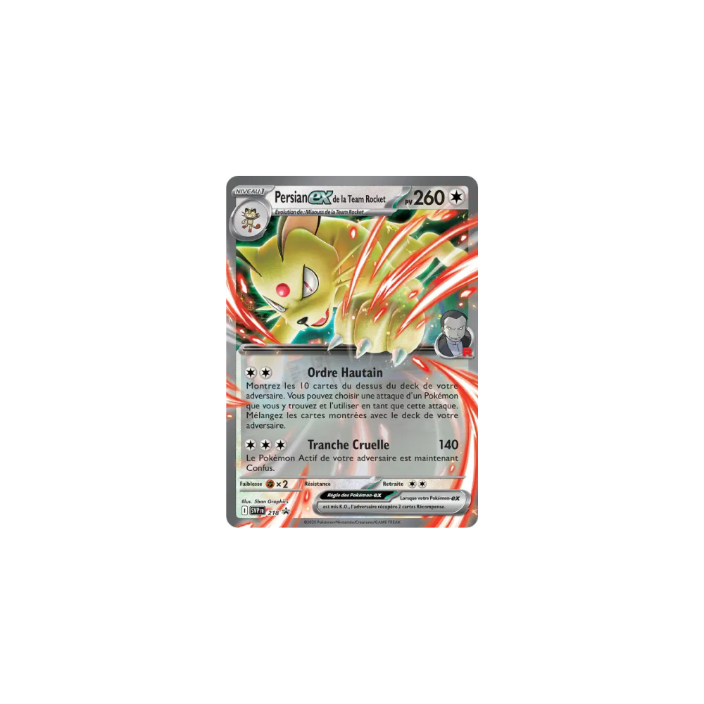 Persian ex de la Team Rocket – Promo EV – SVPFR 218