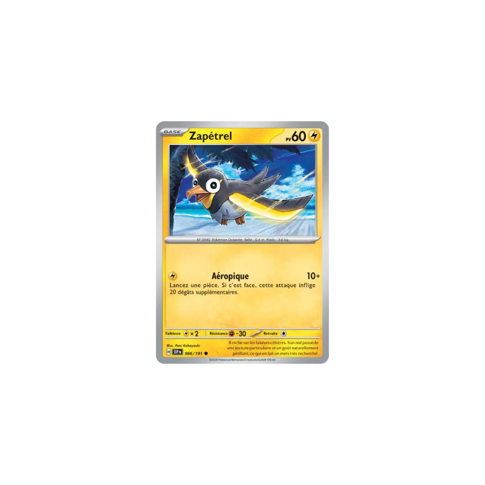 Zapétrel 066/191 (Reverse Holo) – EV Étincelles Déferlantes