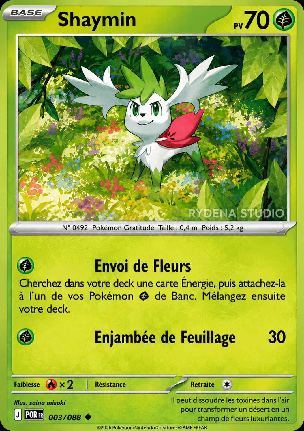 Shaymin 003/088 – Méga-Évolution Équilibre Parfait