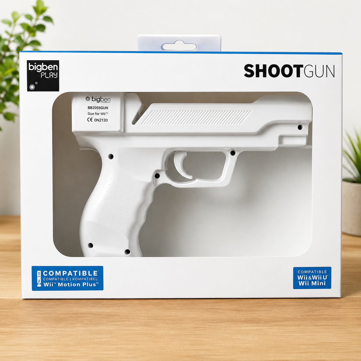 BigBen Shotgun pour Wii / Wii U / Wii Mini – Compatible Wii Motion Plus – Blanc