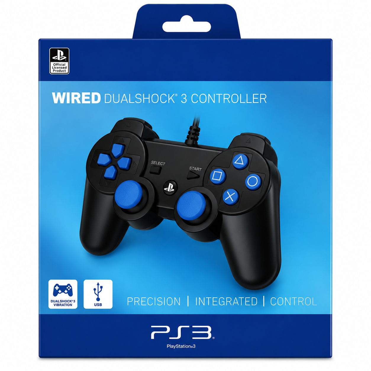 Manette PS3 Filaire Mini – Bigben Interactive | USB avec vibrations