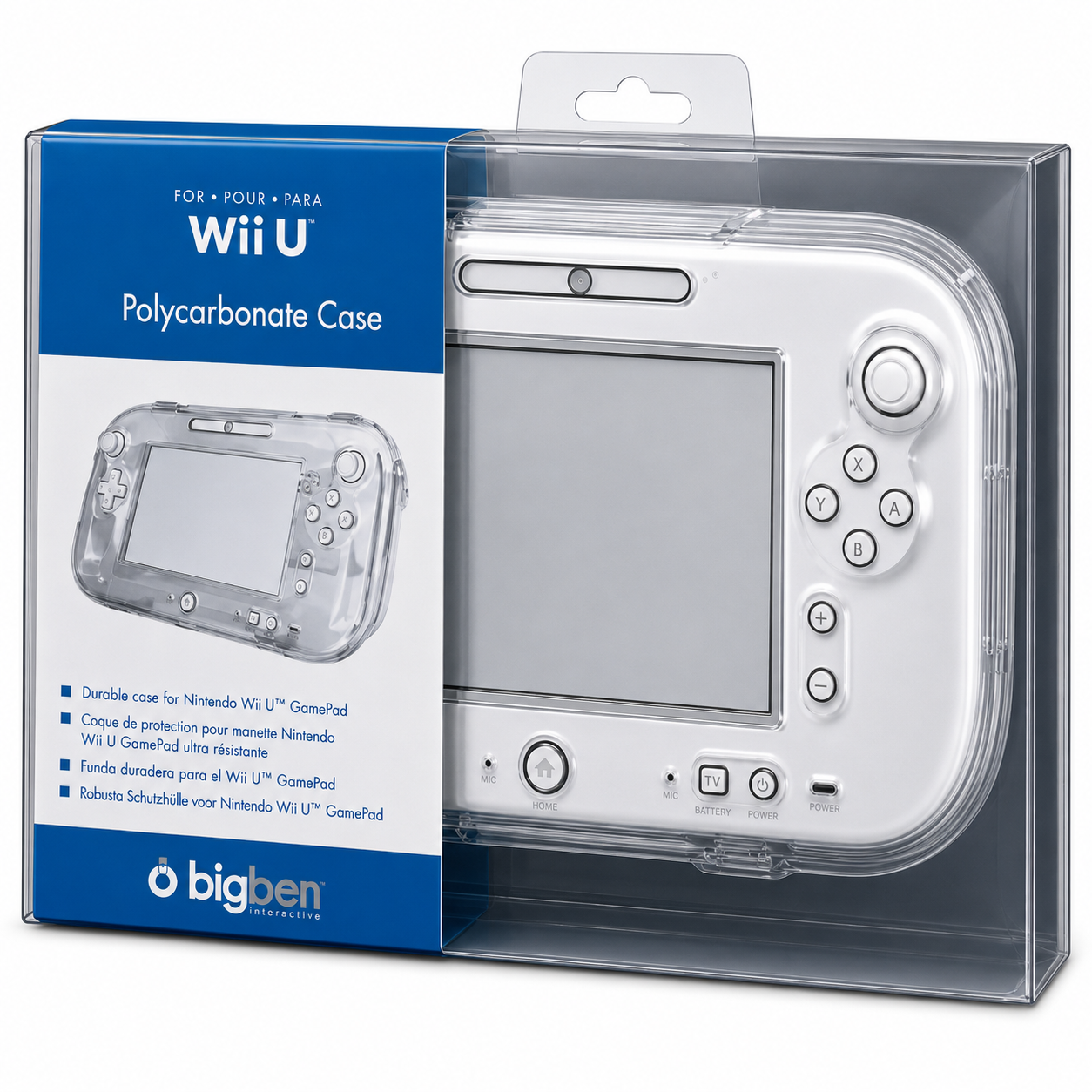 Coque de Protection Wii U GamePad – Polycarbonate Bigben | Transparente | Neuf