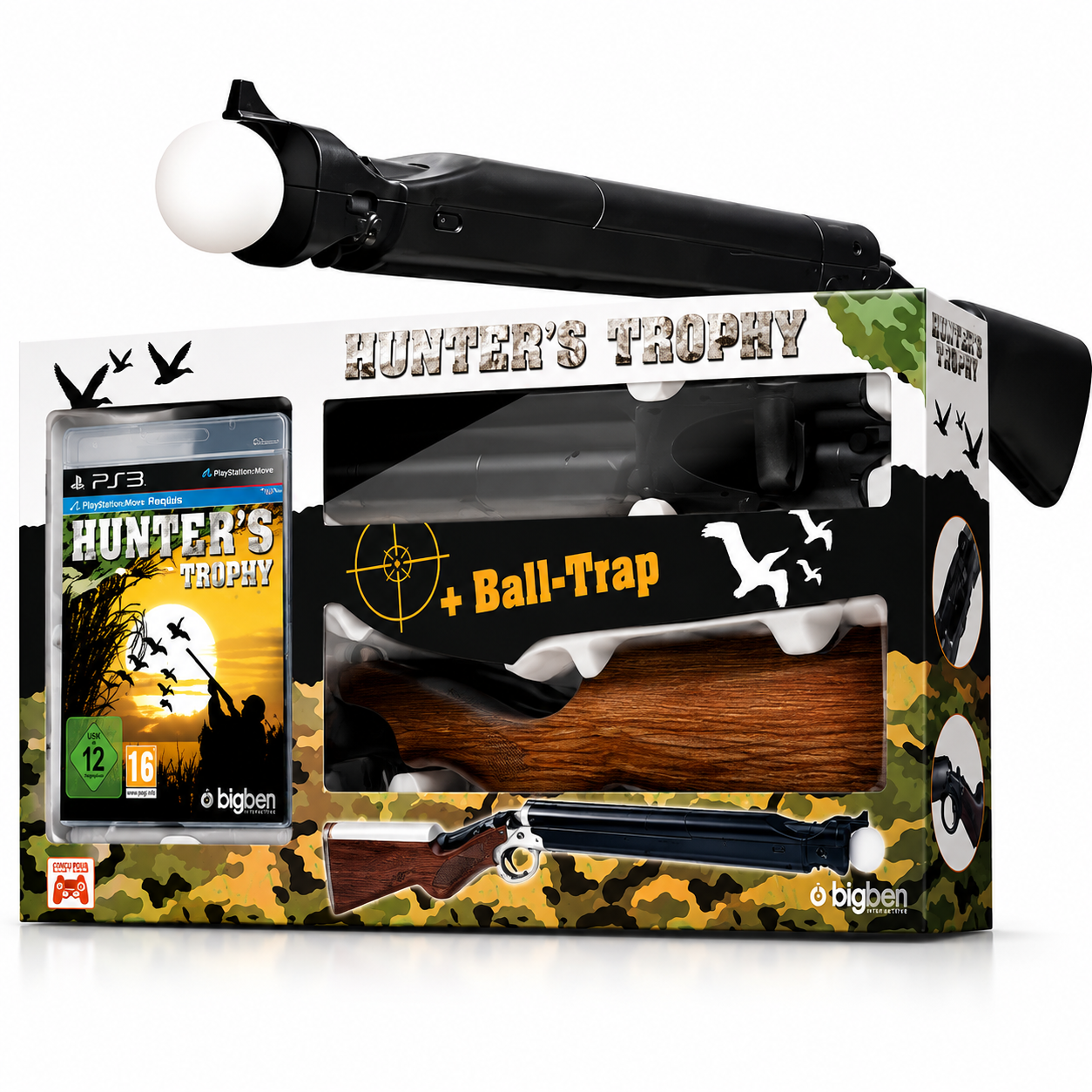 Hunter’s Trophy + Ball Trap – Pack PS3 | Jeu + Fusil Accessoire | Neuf
