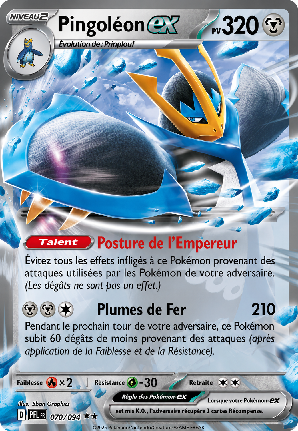 Pingoléon ex 070/094 – Méga-Évolution Flammes Fantasmagoriques