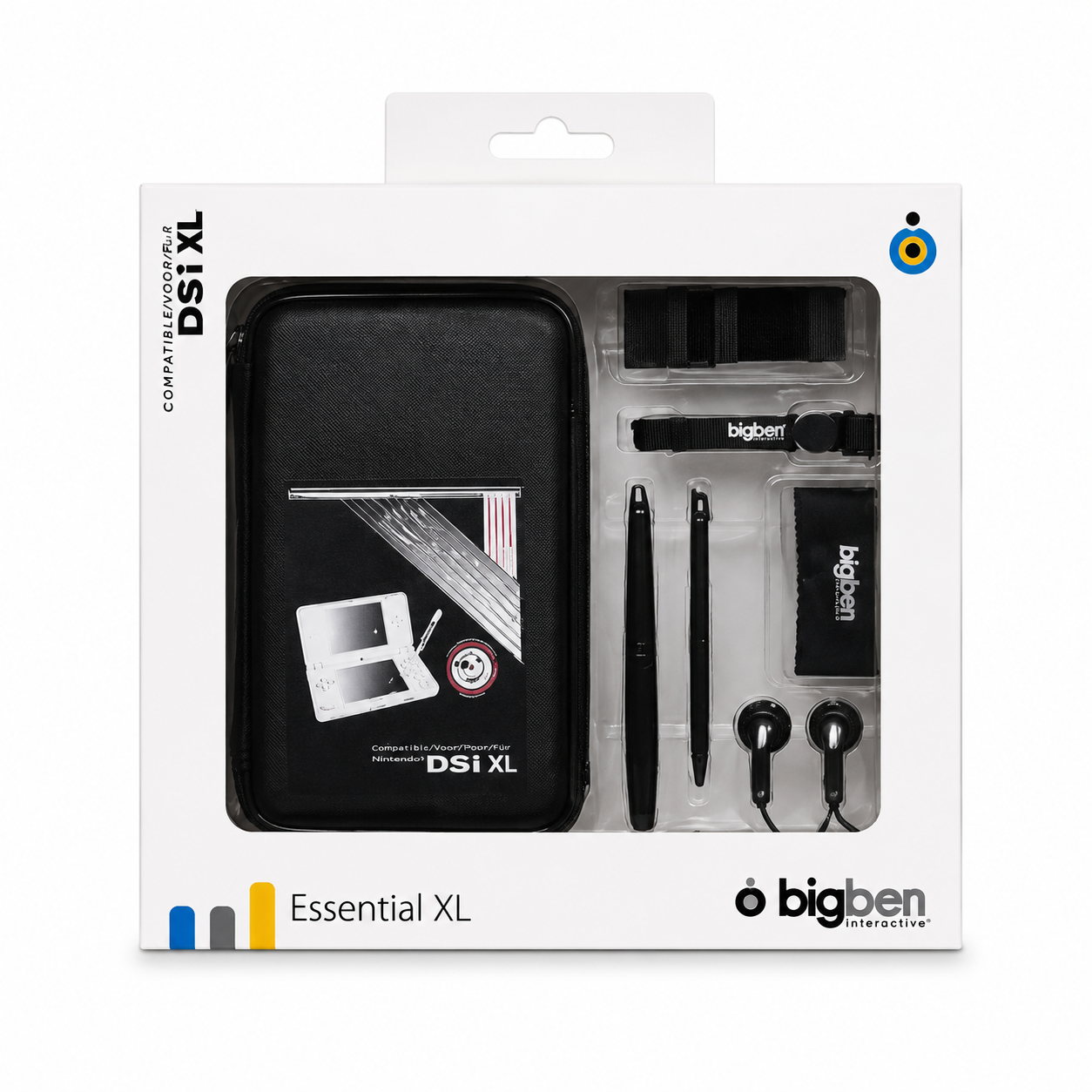 Kit Accessoires Nintendo DSi XL – Essential XL Bigben (Housse + Stylets + Écouteurs)