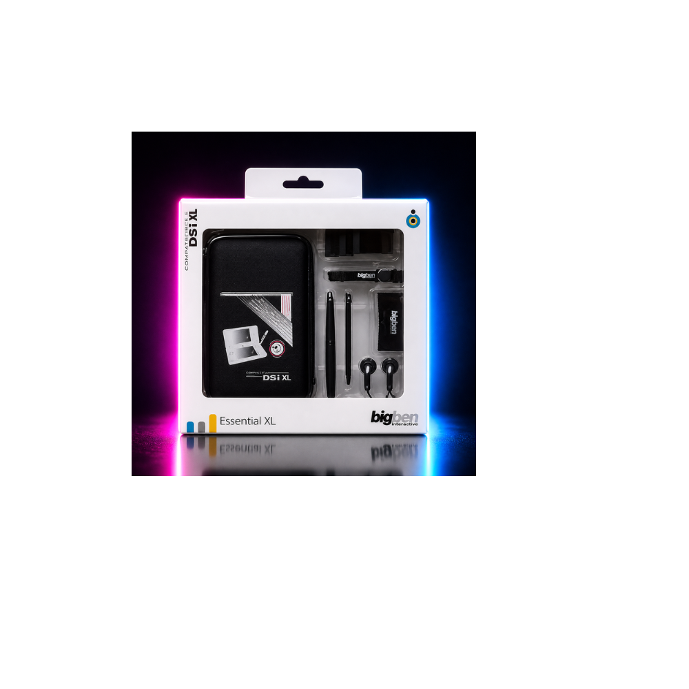 Kit Accessoires Nintendo DSi XL – Essential XL Bigben (Housse + Stylets + Écouteurs)