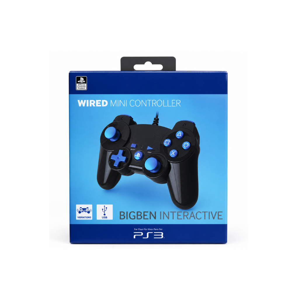 Manette PS3 Filaire Mini – Bigben Interactive | USB avec vibrations