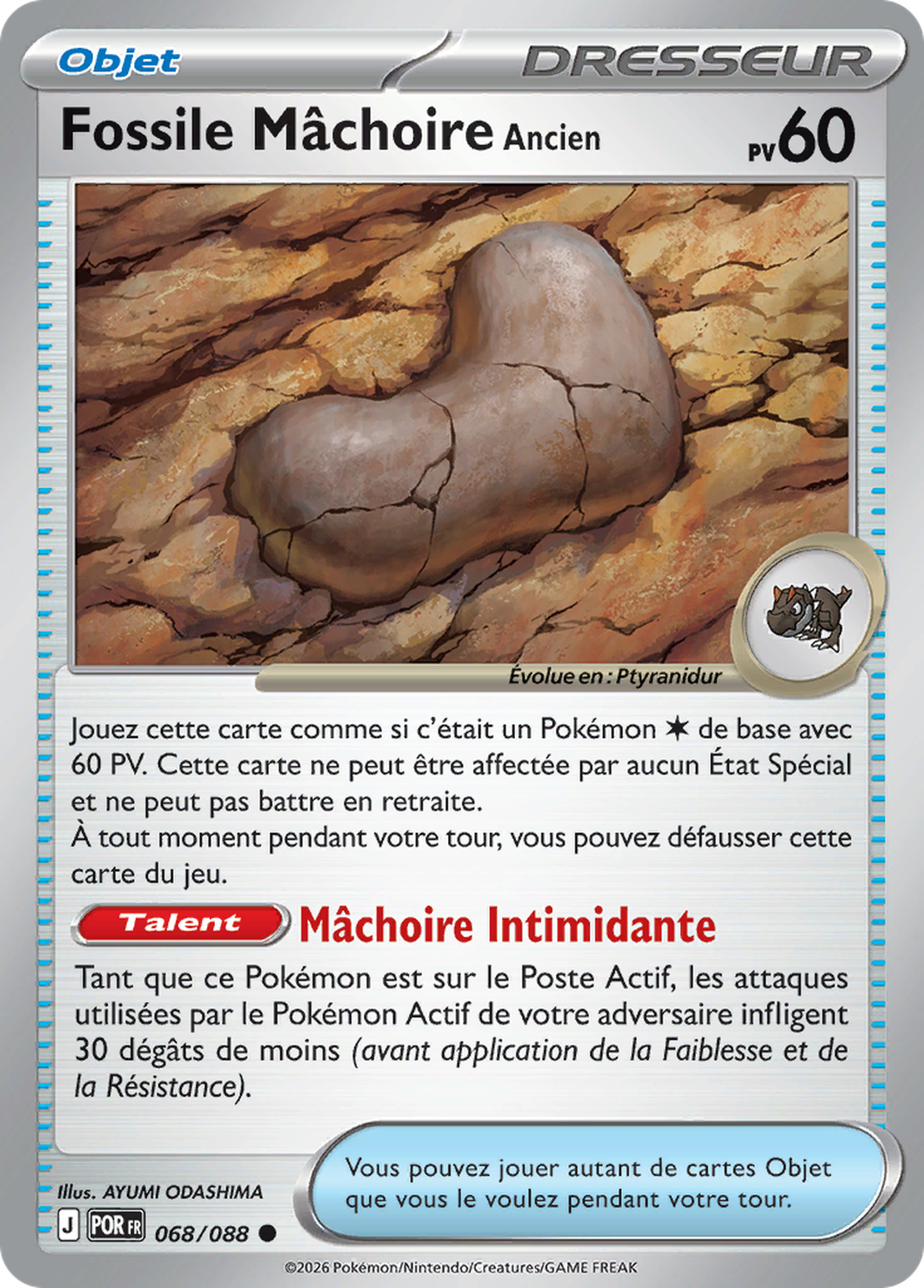 Fossile Mâchoire Ancien 068/088 – Méga-Évolution Équilibre Parfait