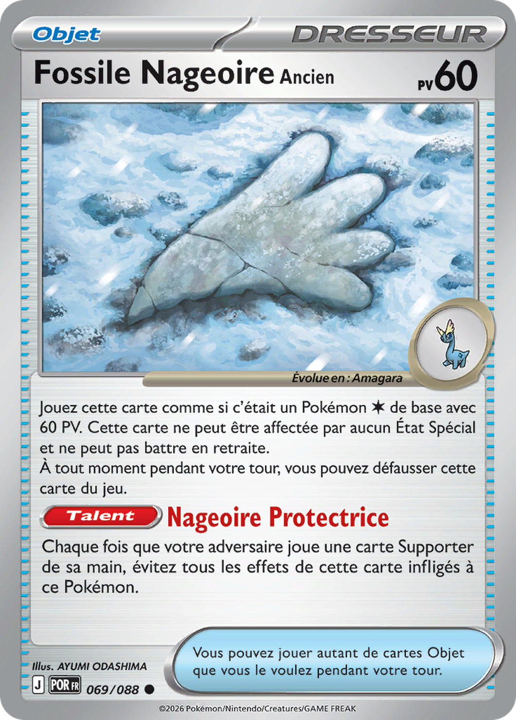 Fossile Nageoire Ancien 069/088 – Méga-Évolution Équilibre Parfait