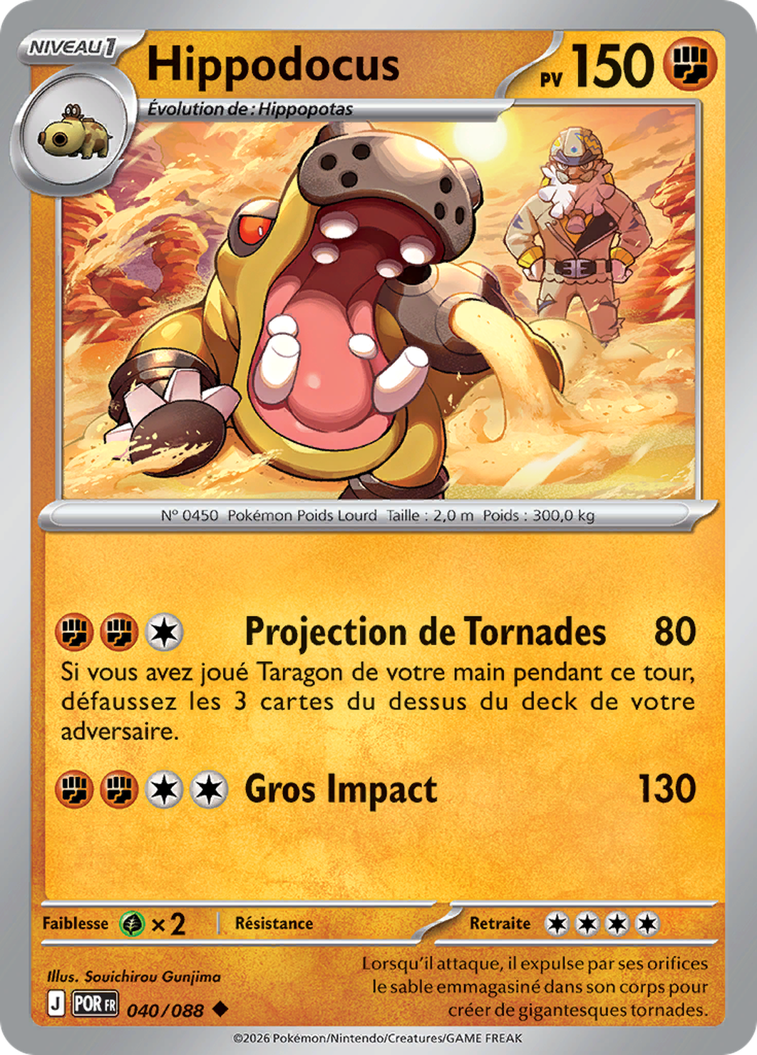 Hippodocus 040/088 – Méga-Évolution Équilibre Parfait