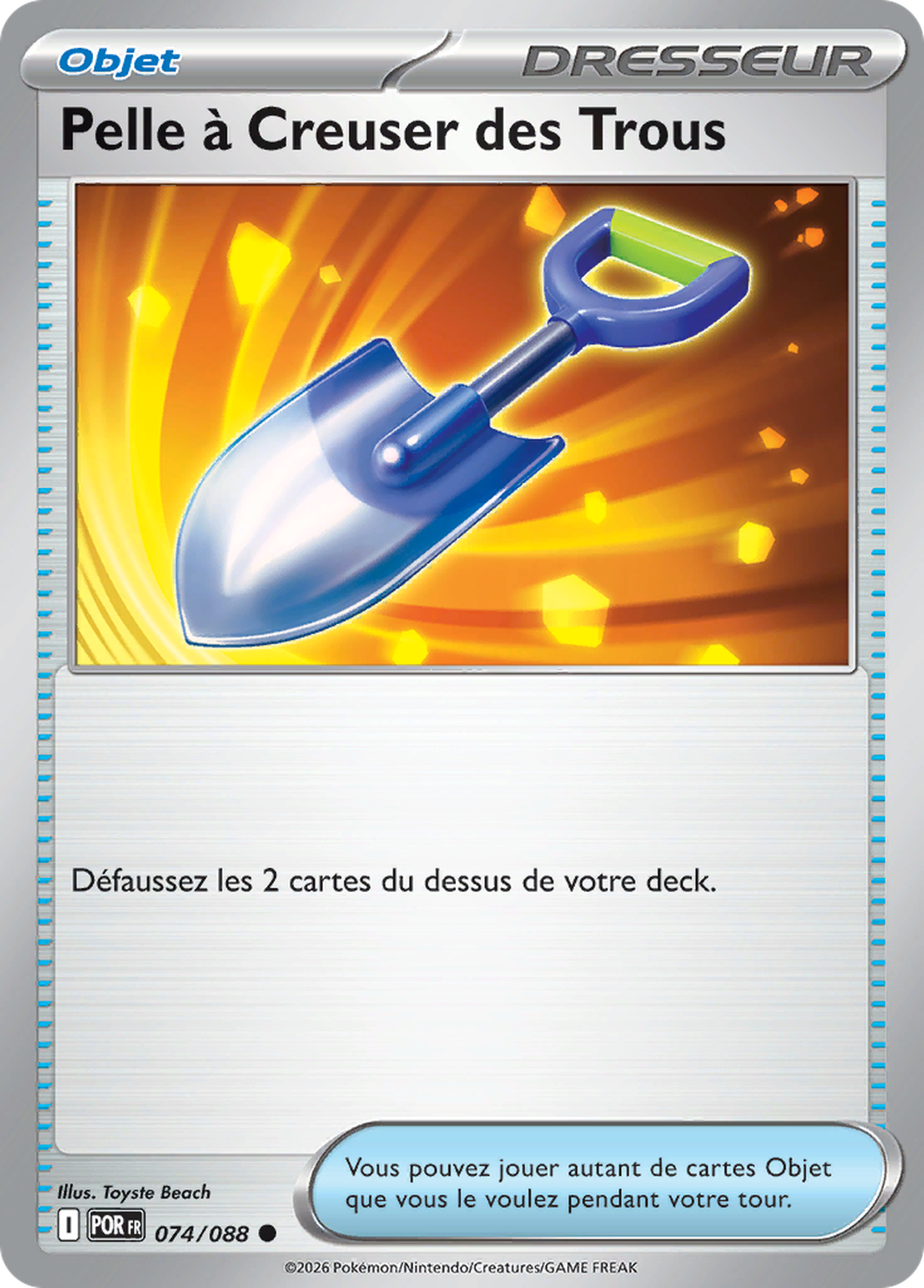Pelle à Creuser des Trous 074/088 – Méga-Évolution Équilibre Parfait