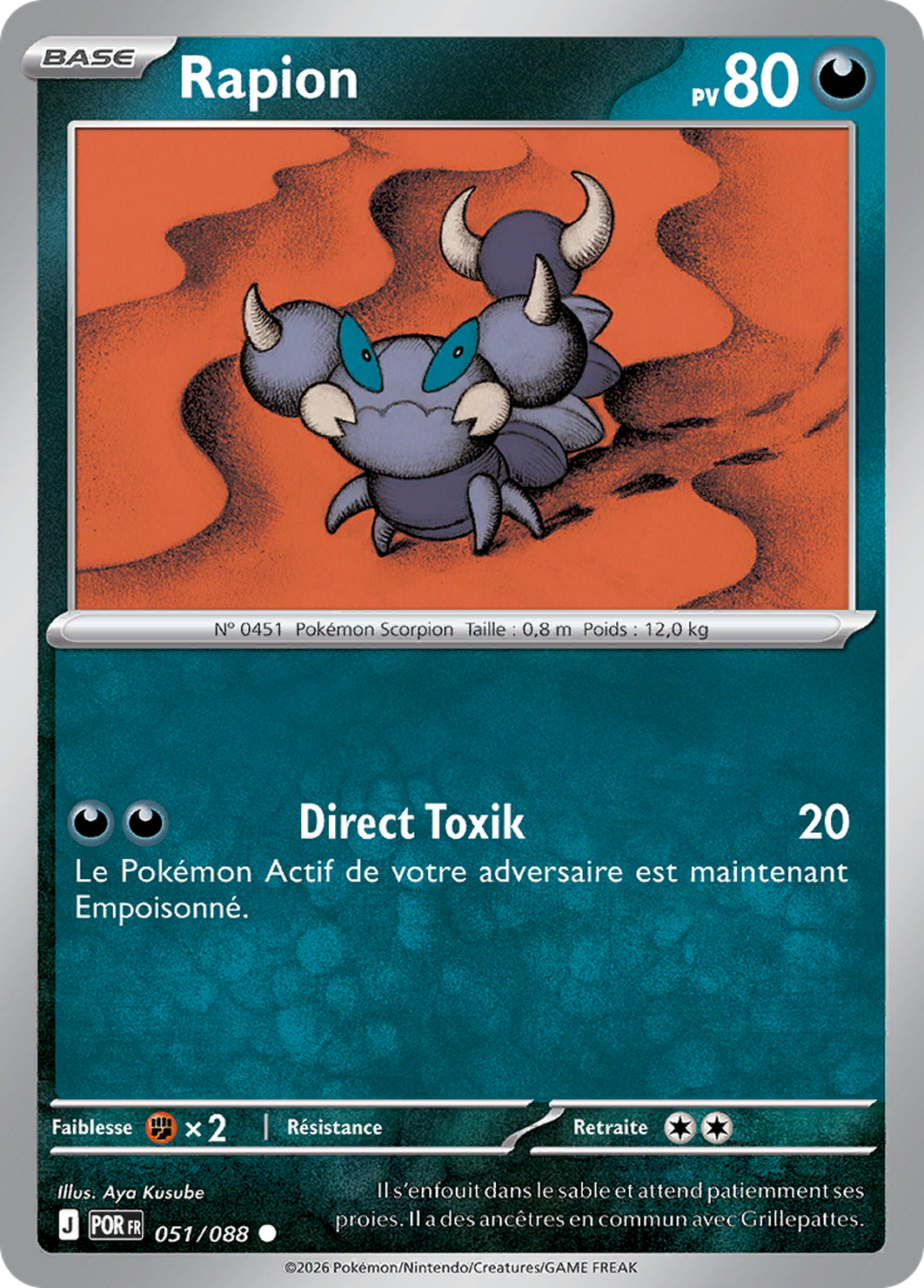 Rapion 051/088 – Méga-Évolution Équilibre Parfait