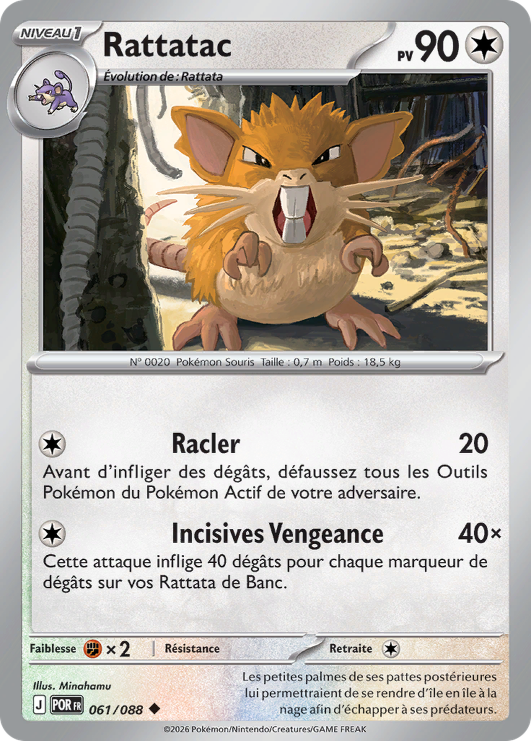 Rattatac 061/088 – Méga-Évolution Équilibre Parfait