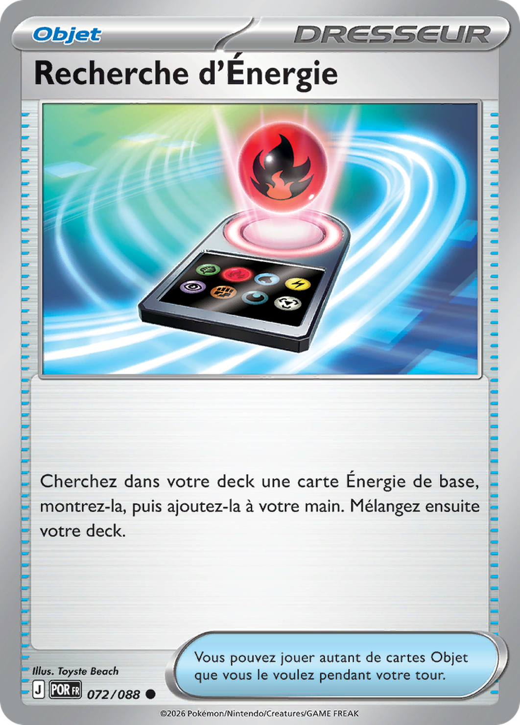 Recherche d’Énergie 072/088 – Méga-Évolution Équilibre Parfait